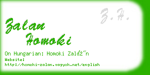 zalan homoki business card